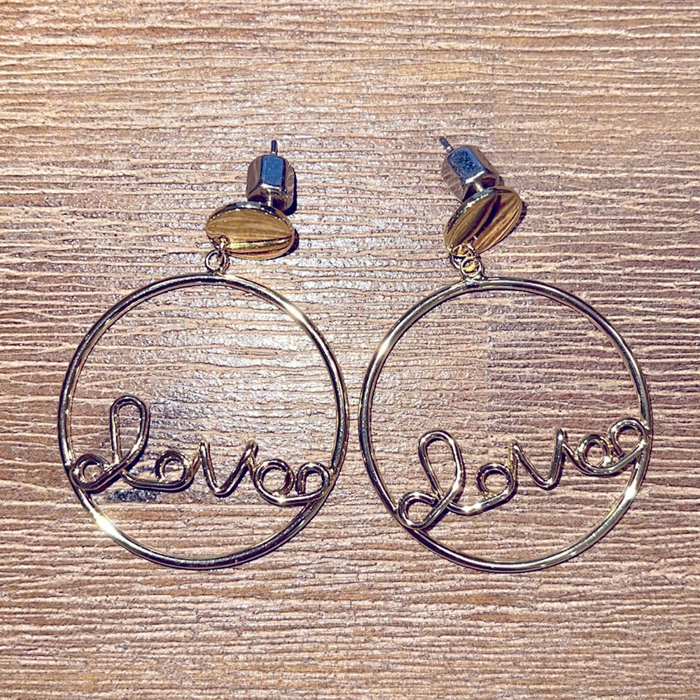 Love letter earrings